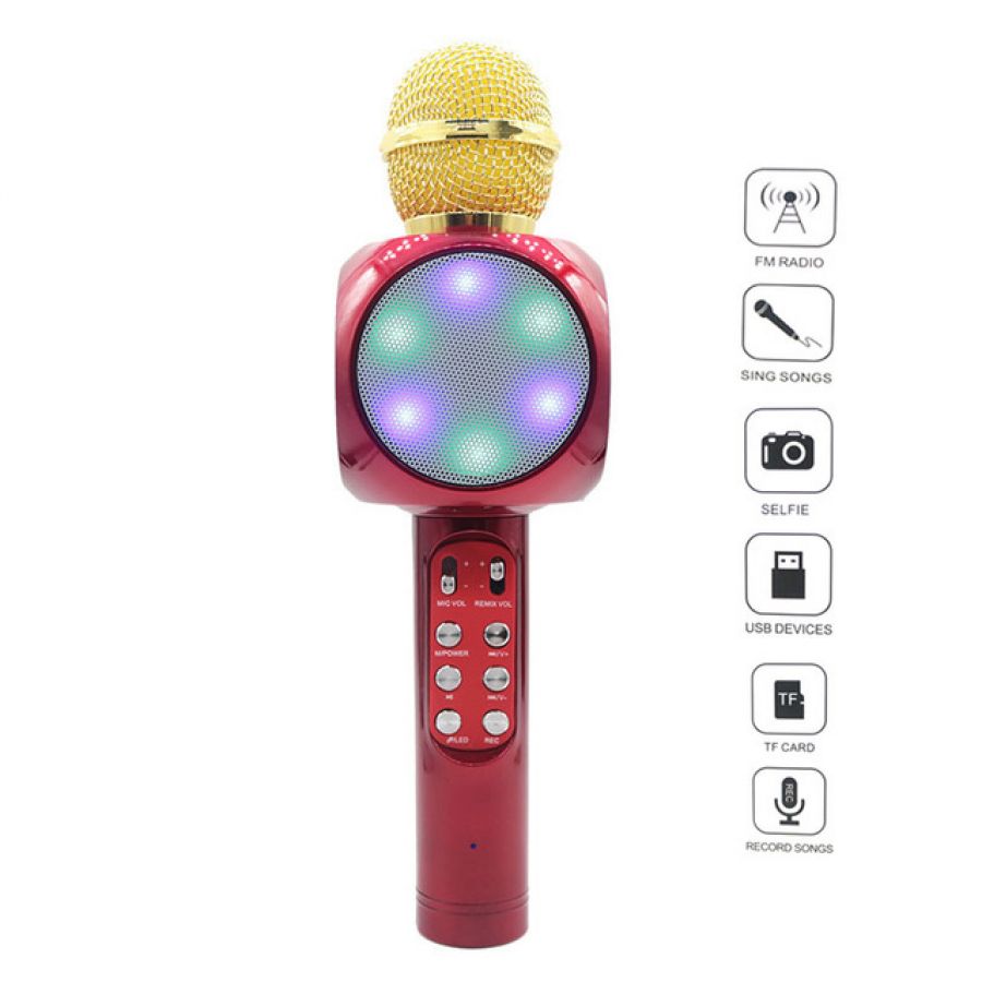 WS1816 Wireless LED Bluetooth Microphone Mic